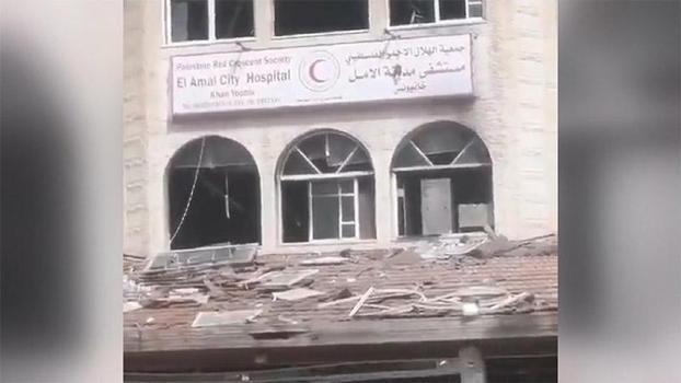 İsrail, Al-Amal Hastanesi ve çevresini hedef aldı