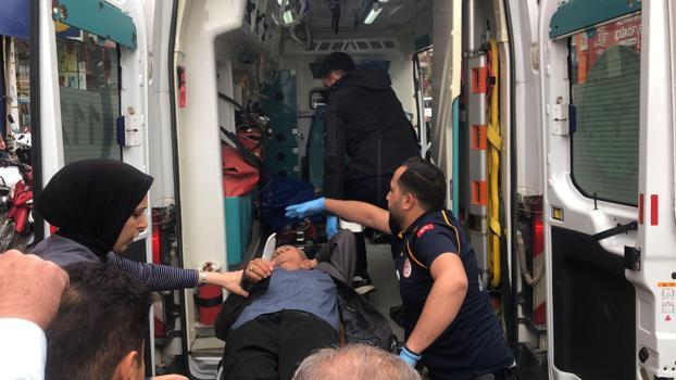 Halk otobüsünün çarptığı yaya yaralandı