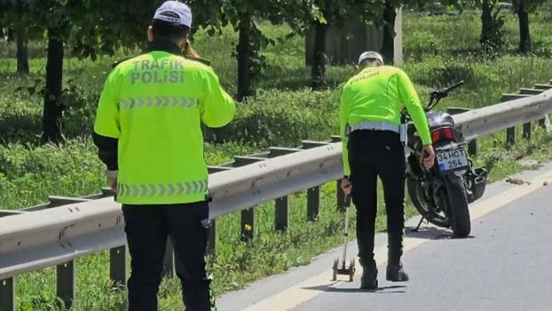 Basın Ekspres'te makas atan motosiklet bariyerlere çarptı: 1 ölü 1 yaralı