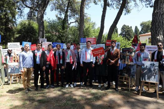 AK Parti’li gençlerden İsrail protestosu