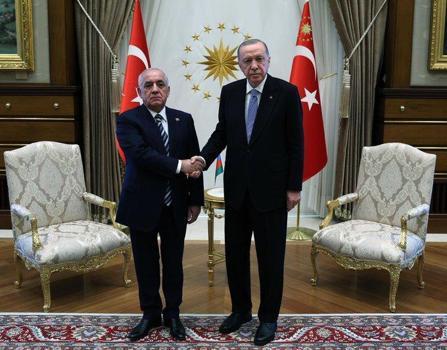 Cumhurbaşkanı Erdoğan, Azerbaycan Başbakanı Asadov’u kabul etti (2)