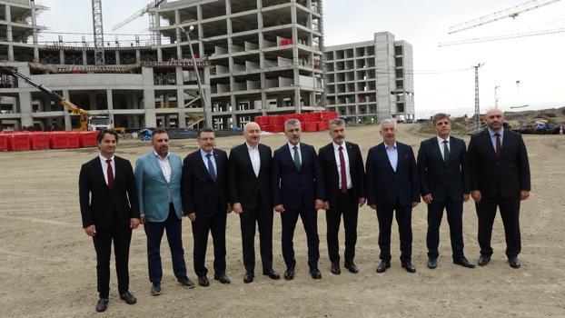 Trabzon Şehir Hastanesi’nde kaba inşaat tamamlandı