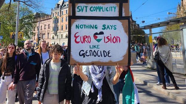 İsveç'te Eurovision protestosu