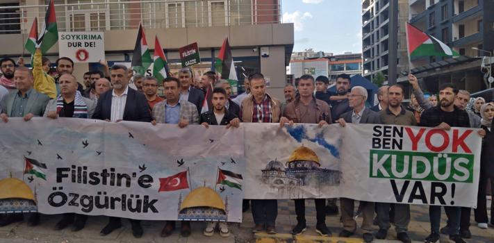 Mardin'de Gazze için boykot çağrısı