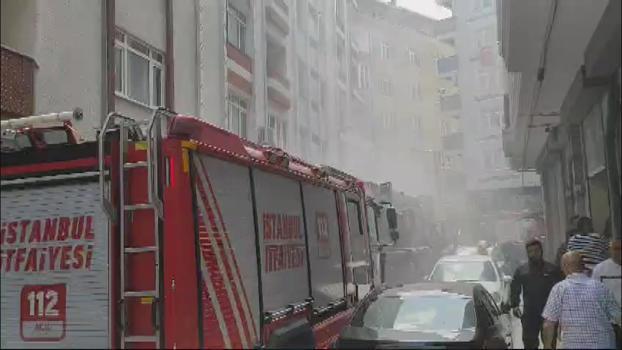 İstanbul- Şişli'de depoda yangın -1