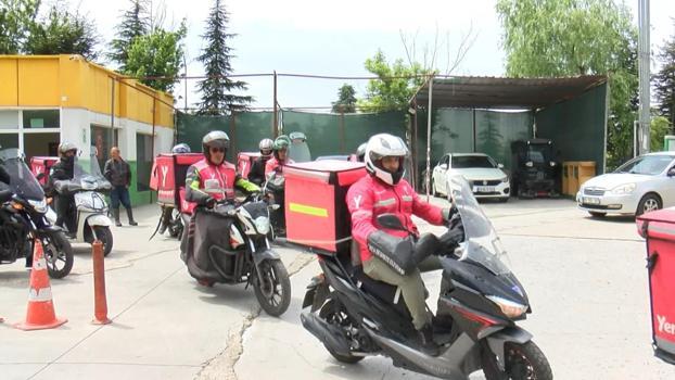 Ankara'da motokuryeler Ata Emre ve Samet Özgül anısına konvoy yaptı