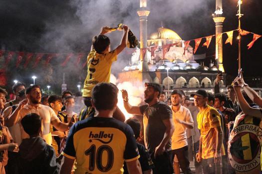 Kayseri'de Fenerbahçe'nin zaferi coşkuyla kutlandı