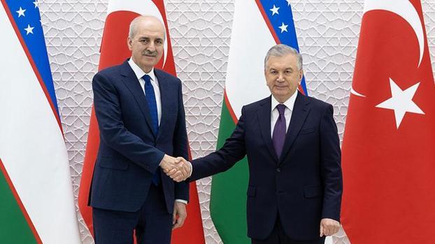 TBMM Başkanı Kurtulmuş, Özbekistan Cumhurbaşkanıyla görüştü