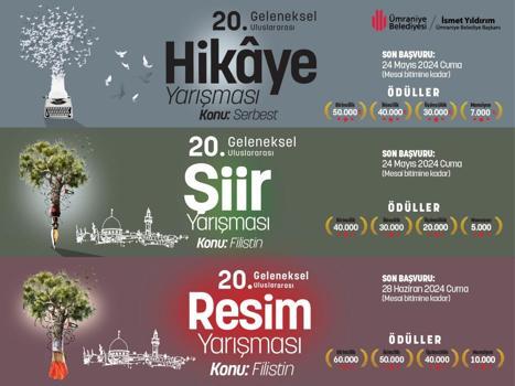 Ümraniye Belediyesi Resim, Hikâye ve Şiir Yarışmalarının bu yıl 20’sini düzenliyor