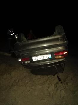 Sivas'ta otomobil tarlaya devrildi: 1 ölü, 1 yaralı
