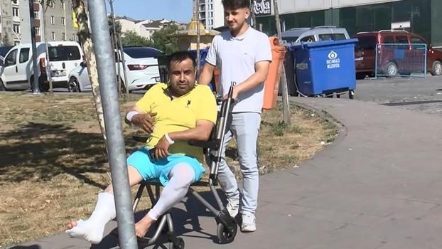 Sultangazi'de kaçan kurbanlığı yakalamak isterken ayak bileğini kırdı