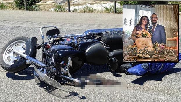 'Ufak bir kamp' paylaşımı yaptıkları motosikletle kazada koca öldü, eşi yaralı