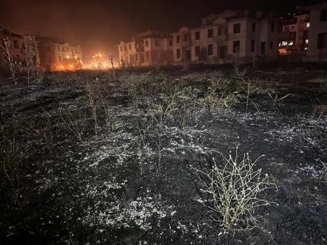 İzmir'de otluk alanda çıkan yangında alevler 2 metruk villaya sıçradı