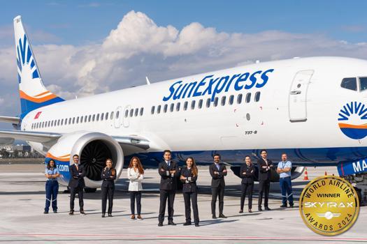 SunExpress, bu yıl da ‘Avrupa’nın En İyi Tatil Hava Yolu’ seçildi