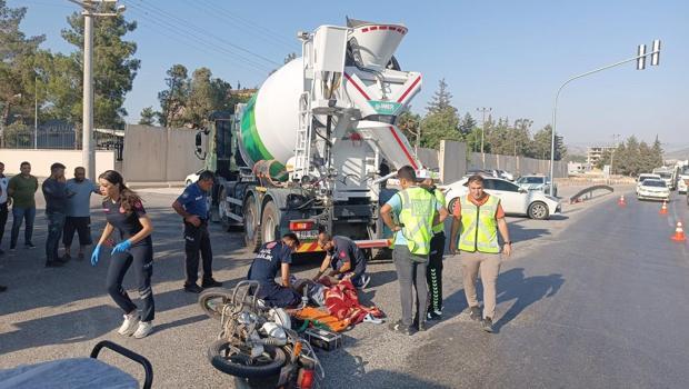 Gaziantep’te, beton mikseri ile çarpışan motosiklet sürücüsü öldü