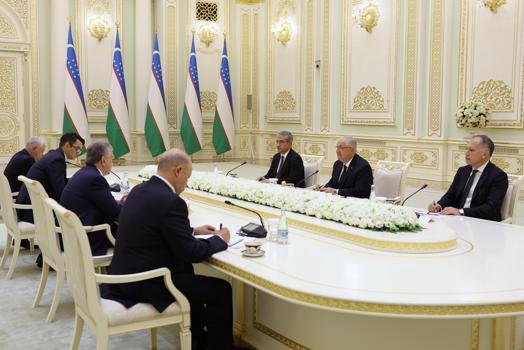 Bakan Güler, Özbekistan Cumhurbaşkanı Mirziyoyev ile görüştü