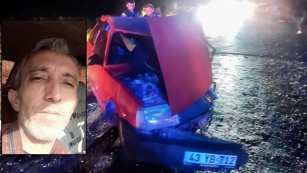 Kütahya’da iki otomobil kafa kafaya çarpıştı: 1 ölü, 1 yaralı