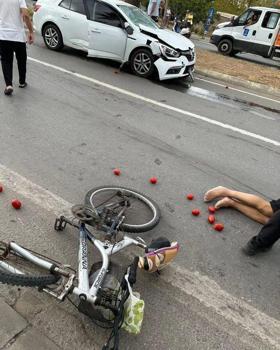 Kuşadası'nda otomobilin çarptığı bisikletli öldü