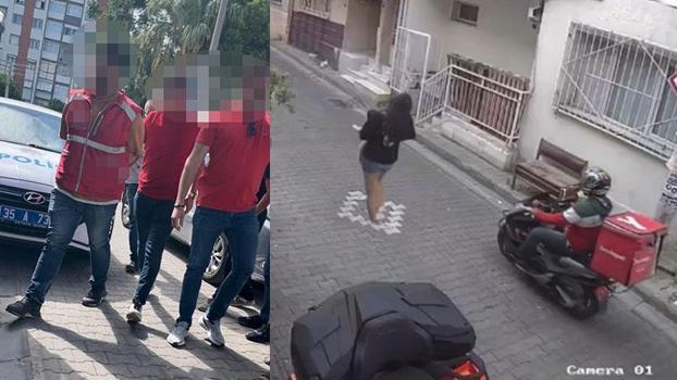 İzmir'de 3 saat arayla 2 kıza tacizde bulunan motokurye yakalandı