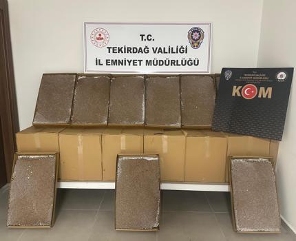 Tekirdağ’da 200 bin makaron ele geçirildi