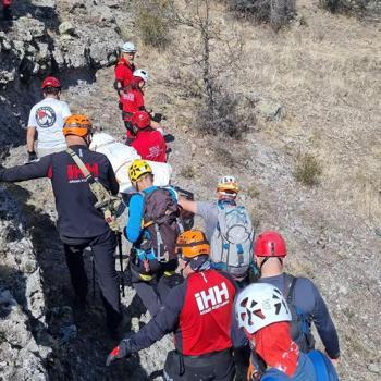 Bolu'da zorlu kanyonda arama kurtarma tatbikatı