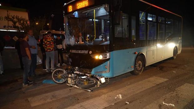 Kırıkkale'de halk otobüsü ile motosiklet çarpıştı. 1 ölü 1 yaralı