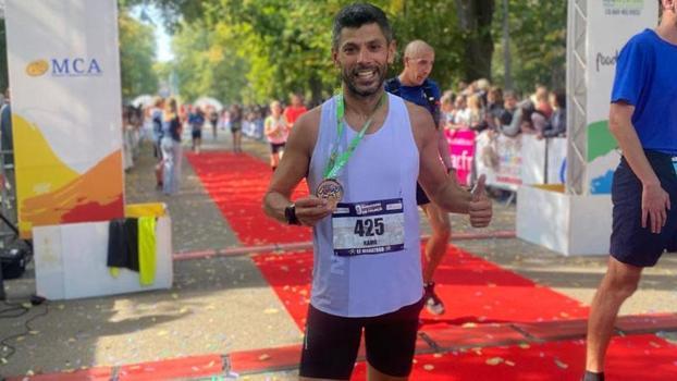 Kamil İnak, Colmar Maratonu’nu zirvede tamamladı