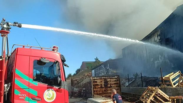 Adana'da narenciye paketleme tesisinde yangın