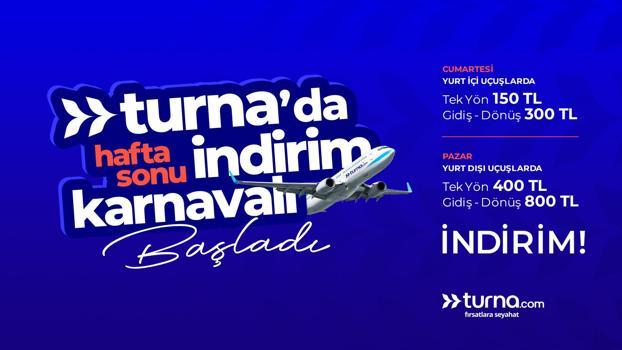 Turna.com'dan 800 TL'ye varan indirim kuponu