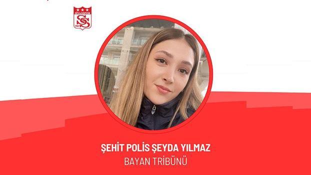 4 Eylül Stadı'ndaki kadın tribününe Şehit Polis Şeyda Yılmaz'ın ismi verildi