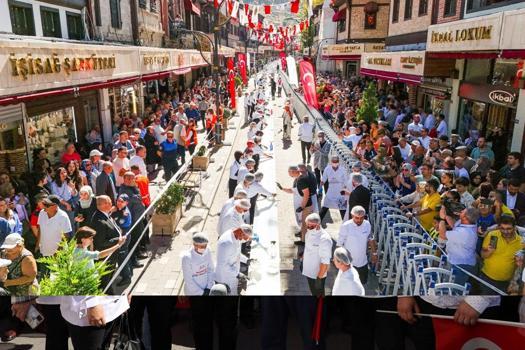 Afyon Lokumu, 114 metre 70 santim ile 'Guiness Rekorlar Kitabı'na girdi