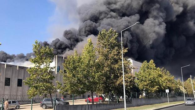 Tekirdağ'da fabrika yangını