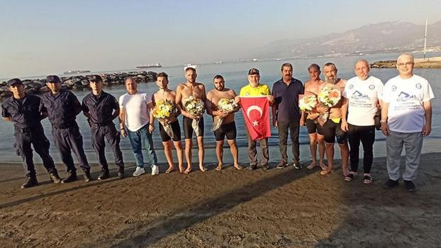 Hatay'da 4'üncü İskenderun Körfezi Açık Deniz Yüzme Maratonu tamamlandı