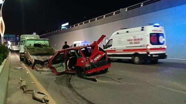 Gaziantep’te otomobil takla attı: 1 ölü, 4 yaralı