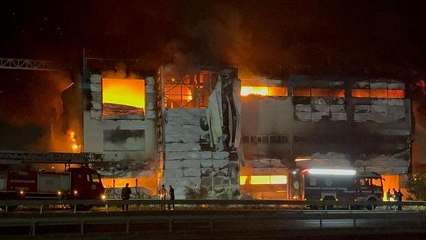 Tekirdağ’da fabrika yangını