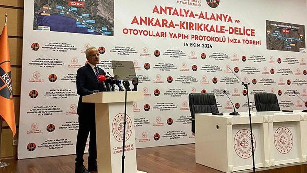 Antalya-Alanya ve Ankara-Kırıkkale Otoyolu yapım protokolü imzalandı