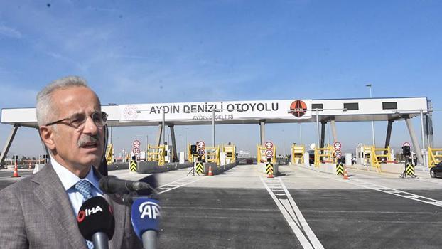 Bakan Uraloğlu: Aydın-Denizli Otoyolu ile 2 saat süren yolculuk süresi 55 dakikaya indi