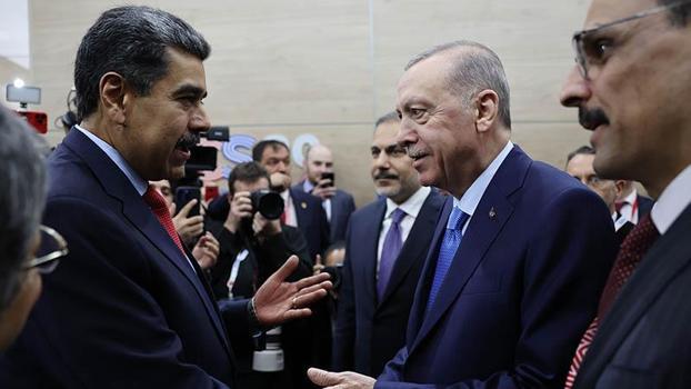 Cumhurbaşkanı Erdoğan, Venezuela Devlet Başkanı Maduro ile görüştü