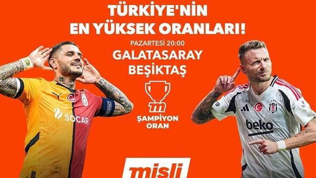 Dev derbi Türkiye’nin en yüksek oranlarıyla Misli’de