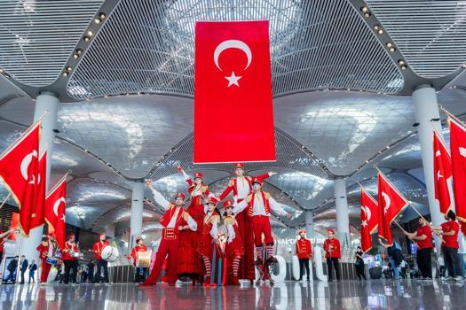 İstanbul Havalimanı’nda Cumhuriyet Bayramı coşkusu