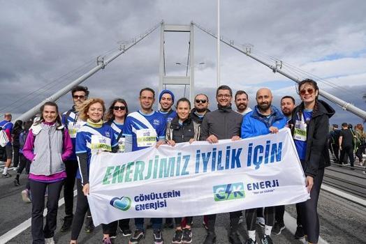 CK Enerji çalışanları, İstanbul Maratonu’nda ‘Eğitim Hakkı Projesi' için koştu