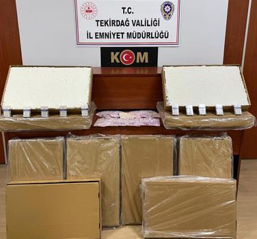 Tekirdağ'da kaçak sigara operasyonu: 1 gözaltı