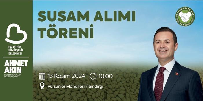 Balıkesir'de susam üreticilerine destek