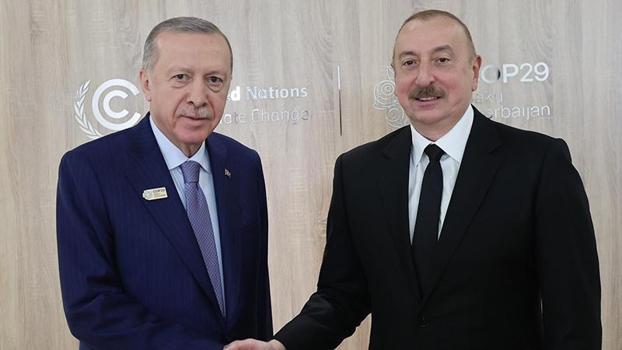 Cumhurbaşkanı Erdoğan, Azerbaycan Cumhurbaşkanı Aliyev ile görüştü