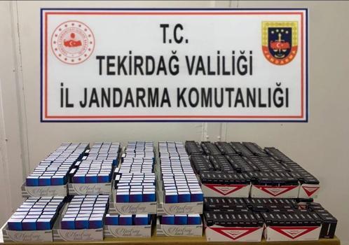 Tekirdağ'da çok sayıda makaron ve uyuşturucu ele geçirildi