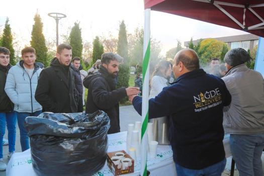 Niğde Belediyesi'nden vize haftasında sıcak çorba