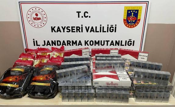 Kayseri'de kaçakçılık operasyonu: 1 gözaltı