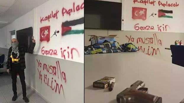 Vücuduna bomba görünümlü düzenek yerleştirip, 9 fabrika çalışanını rehin alan saldırgana tahliye