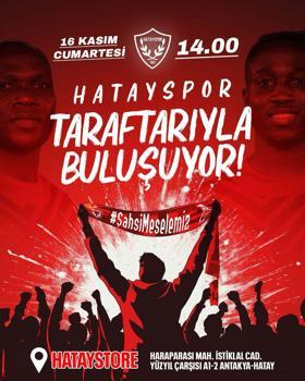 Hataysporlu futbolcular taraftarıyla kucaklaşacak