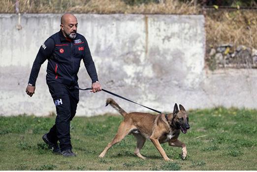 İHH arama kurtarma köpeği ve eğitmeni 122 ekip arasında birinci oldu